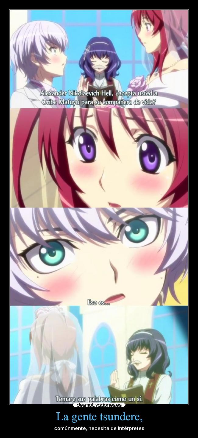 carteles anime gente tsundere actitudes palabras que necesitan interprete desmotivaciones