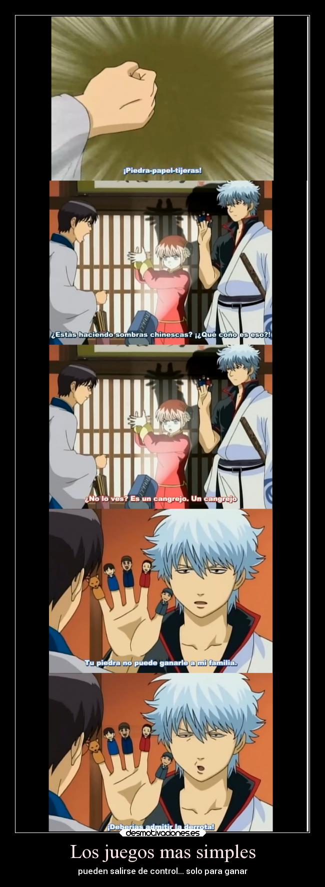 Los juegos mas simples - pueden salirse de control... solo para ganar