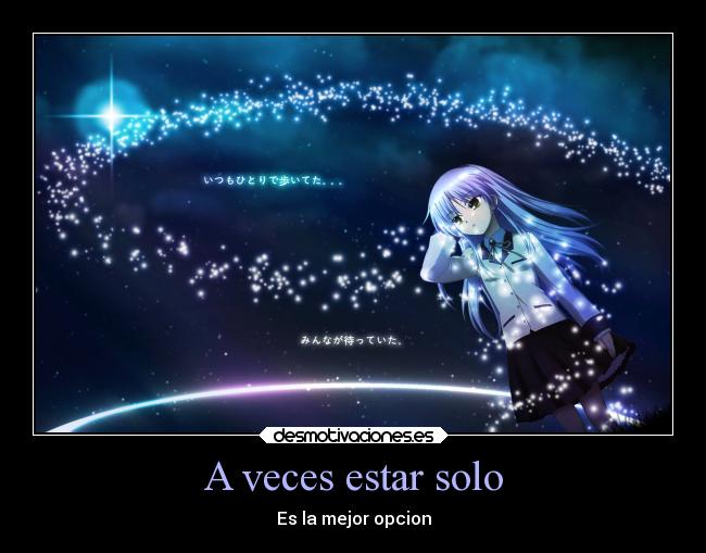 A veces estar solo - 