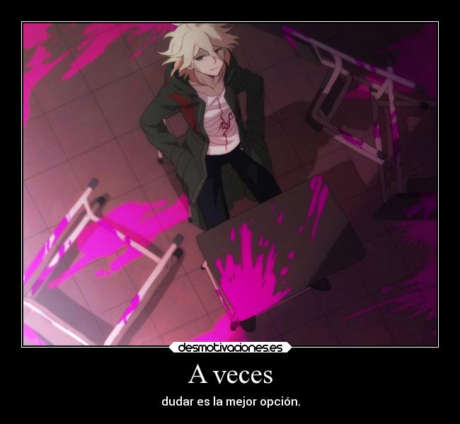 carteles anime komaeda nagito super dangan ronpa desmotivaciones