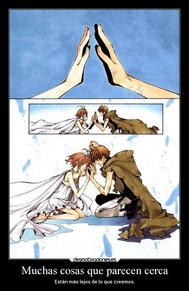 Muchas cosas que parecen cerca - Están más lejos de lo que creemos.