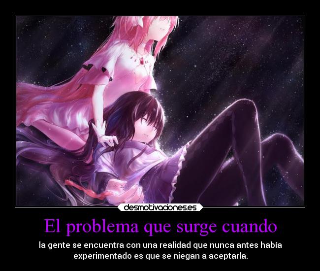 carteles anime mahou shoujo madoka magica desmoc3 harukaze gotian raptorhunters kirch theinmortals desmotivaciones