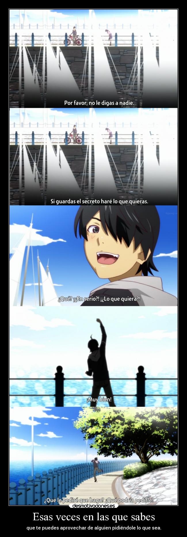 carteles anime nekomonogatari araragi esta feliz aprovechara doni anotherpikachubrigade desmotivaciones