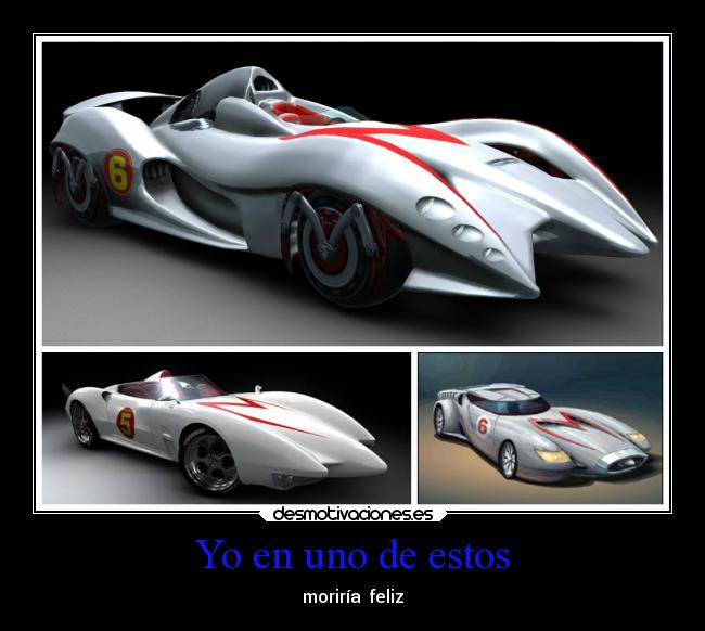 carteles anime speed racer mach morir feliz desmotivaciones