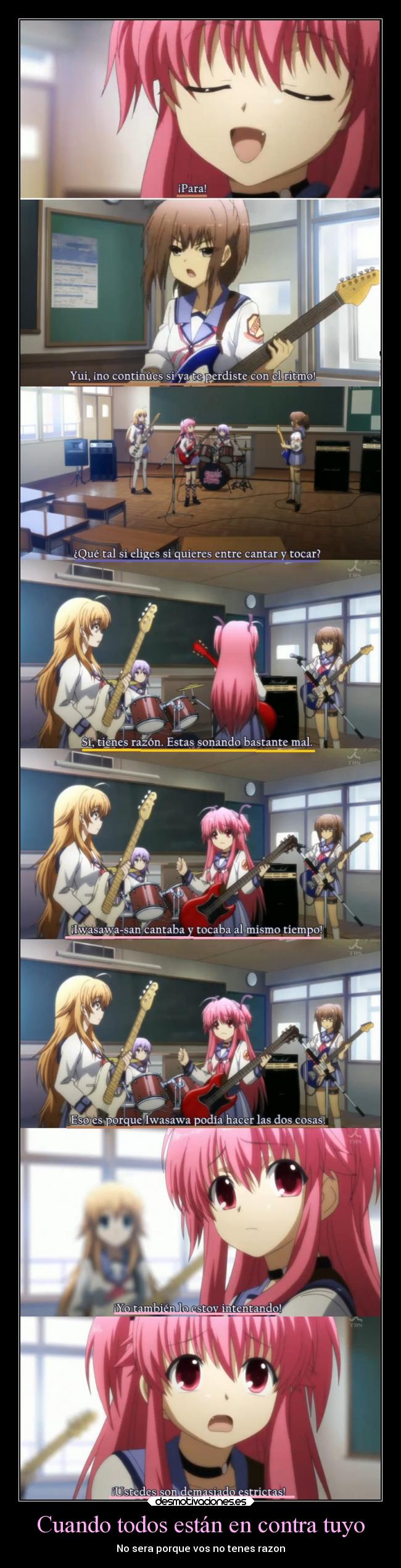 carteles anime yui razon desmotivaciones