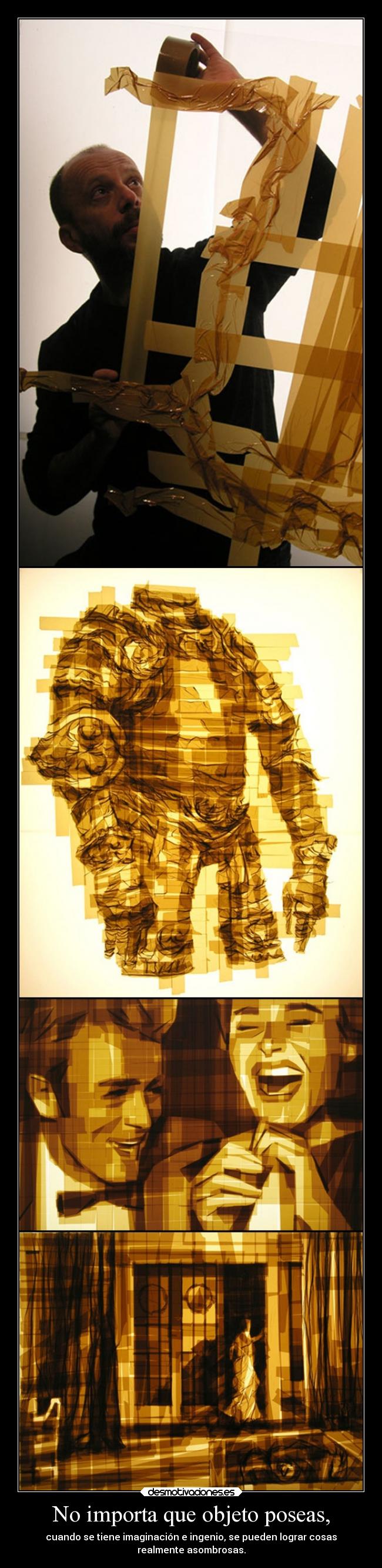 carteles arte con cinta adhesiva cyadros jesshellscythe desmotivaciones