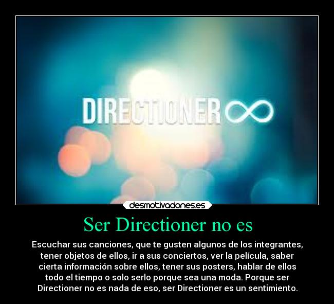 Ser Directioner no es -