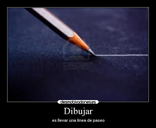 Dibujar - es llevar una línea de paseo