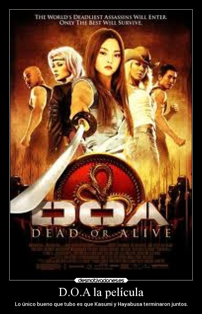 D.O.A la película - Lo único bueno que tubo es que Kasumi y Hayabusa terminaron juntos.