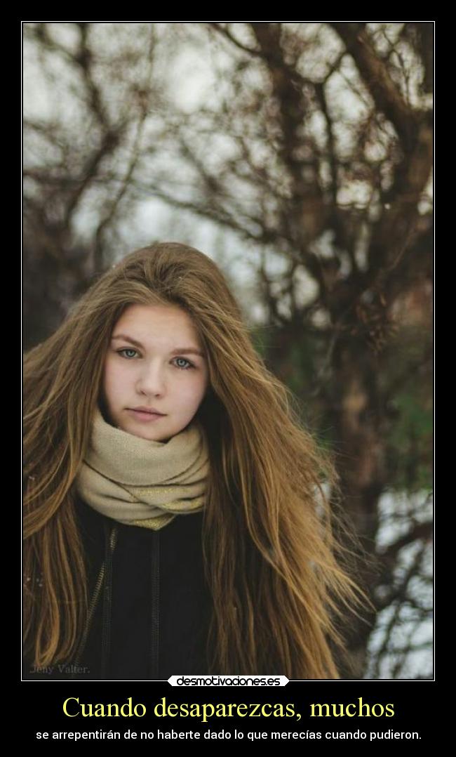 Cuando desaparezcas, muchos - 