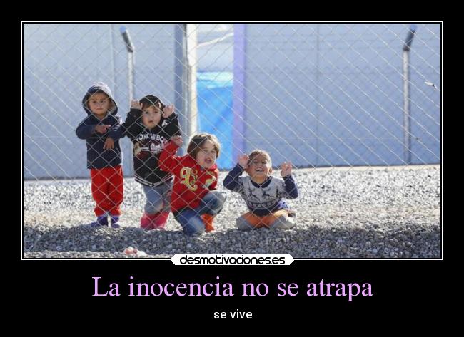 La inocencia no se atrapa - se vive