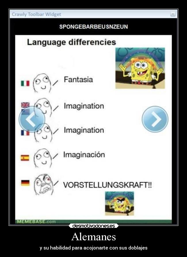 Alemanes - y su habilidad para acojonarte con sus doblajes