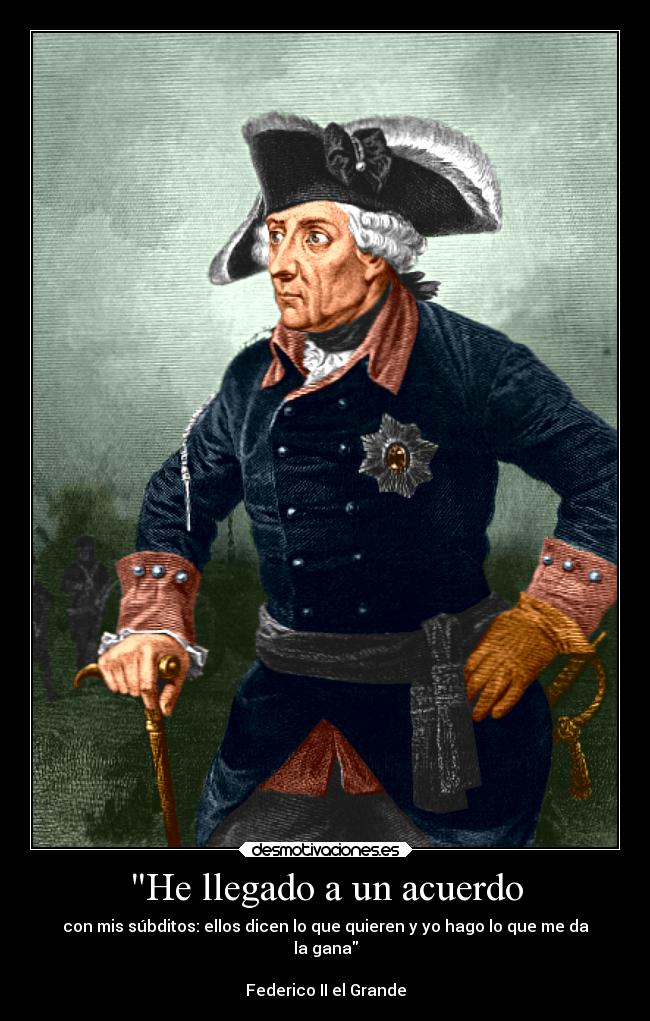 He llegado a un acuerdo -