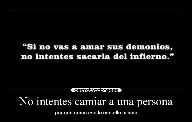 No intentes camiar a una persona -