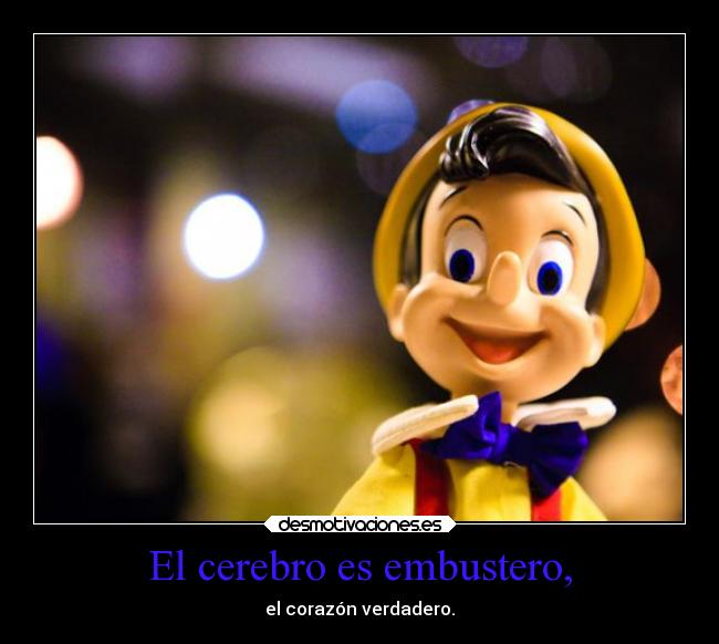 El cerebro es embustero, -