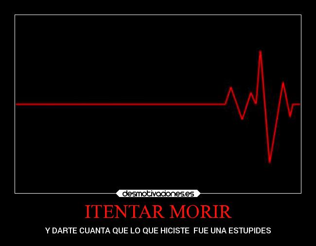 ITENTAR MORIR - Y DARTE CUANTA QUE LO QUE HICISTE  FUE UNA ESTUPIDES