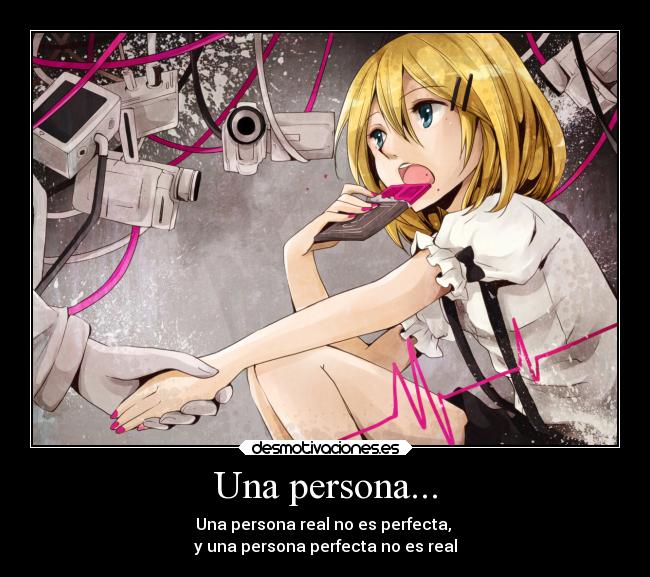 Una persona... -