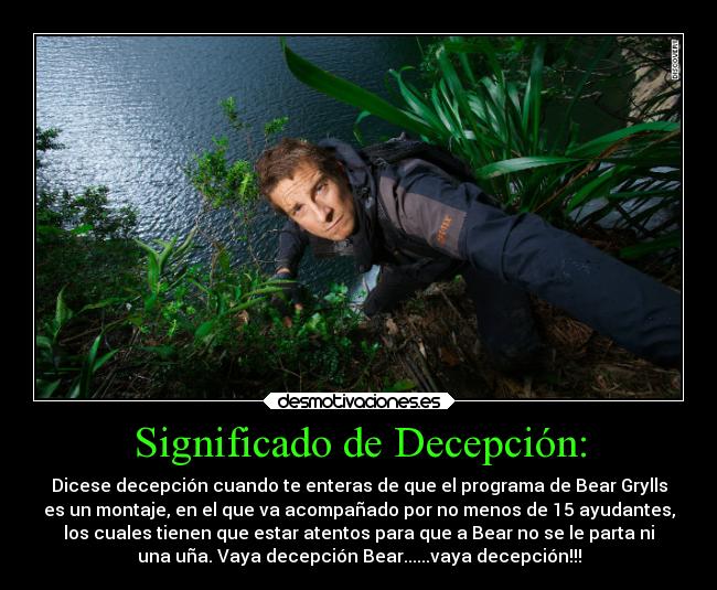 Significado de Decepción: - 