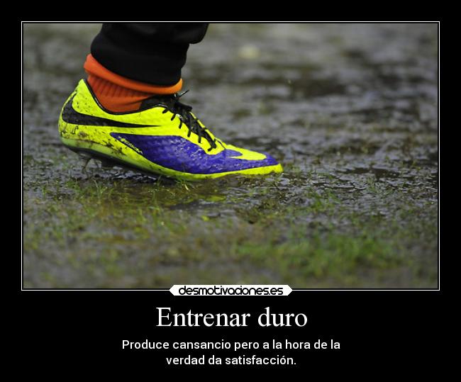 Entrenar duro -