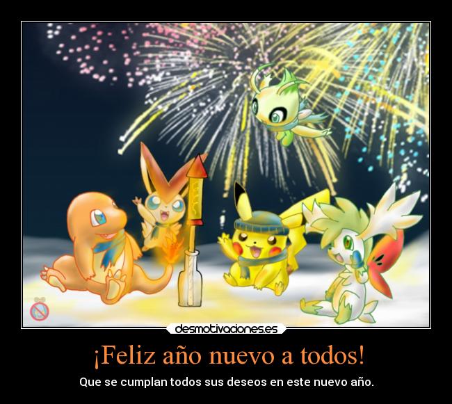 ¡Feliz año nuevo a todos! -