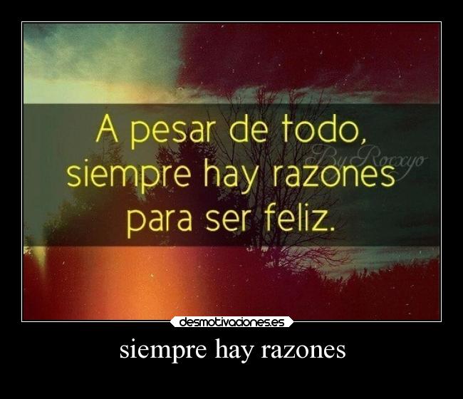 siempre hay razones -