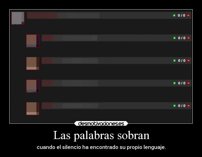 Las palabras sobran - 