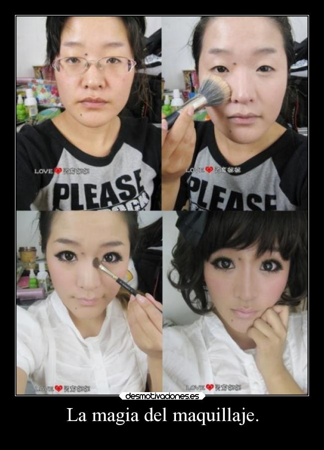 La magia del maquillaje. -