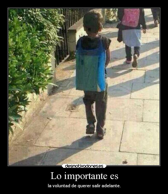 Lo importante es -
