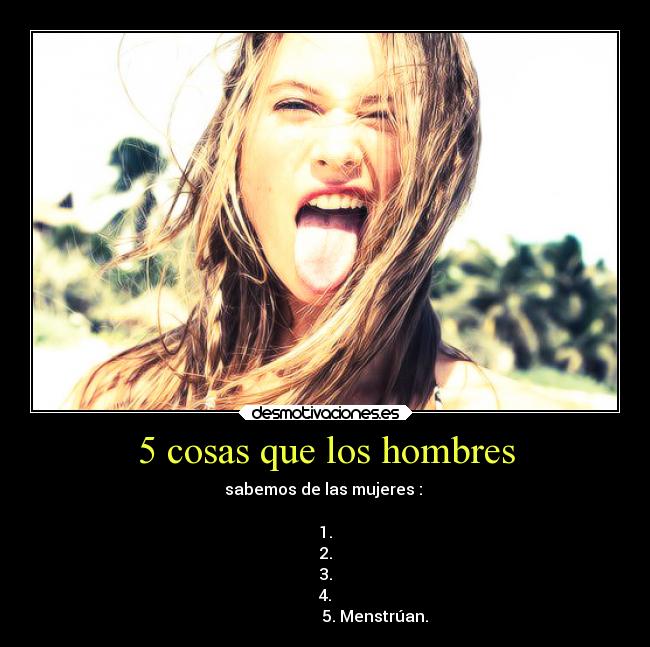 5 cosas que los hombres - 