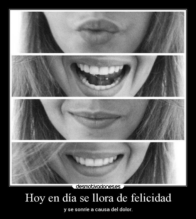 Hoy en día se llora de felicidad -