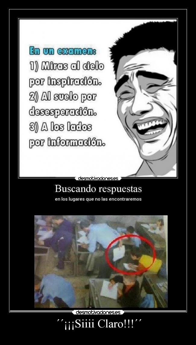 carteles graciosas examen sabiduria qui orra desmotivaciones