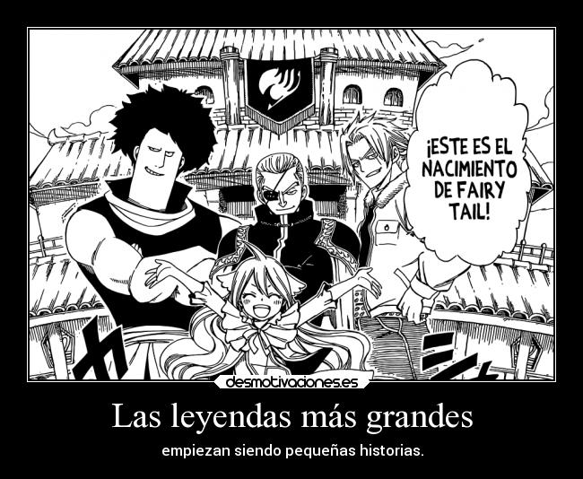 carteles historia anime raptorhunters harukaze manga otaku fairy tail mavis nacimiento leyenda gremio desmotivaciones
