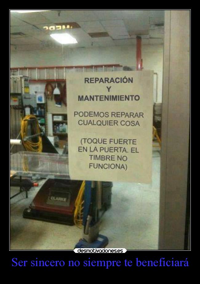 Ser sincero no siempre te beneficiará -