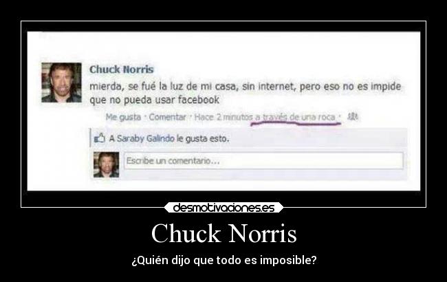 Chuck Norris - ¿Quién dijo que todo es imposible?