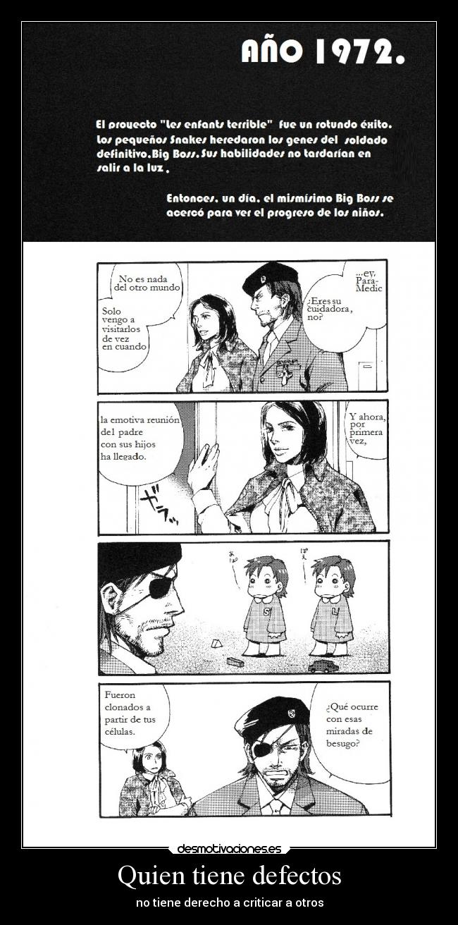 Quien tiene defectos -