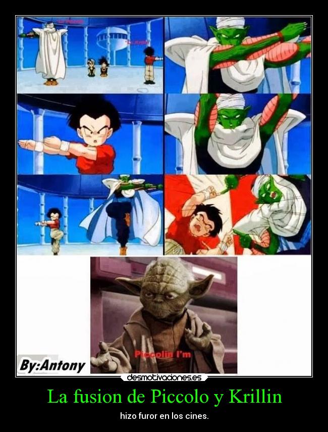 La fusion de Piccolo y Krillin - hizo furor en los cines.