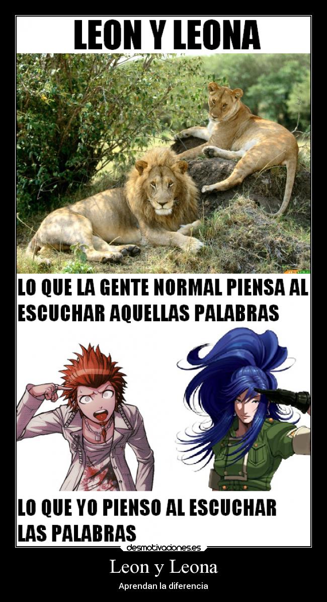 Leon y Leona - Aprendan la diferencia