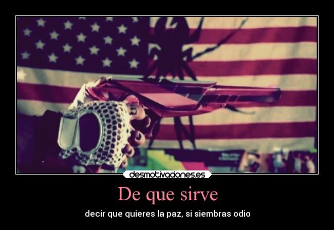 De que sirve -