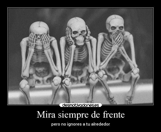 Mira siempre de frente -