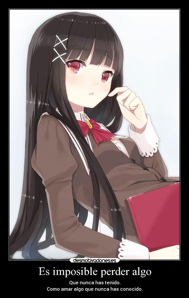 Es imposible perder algo - 