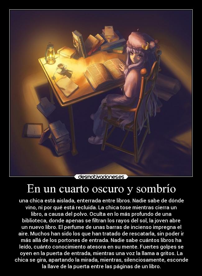 En un cuarto oscuro y sombrío - 