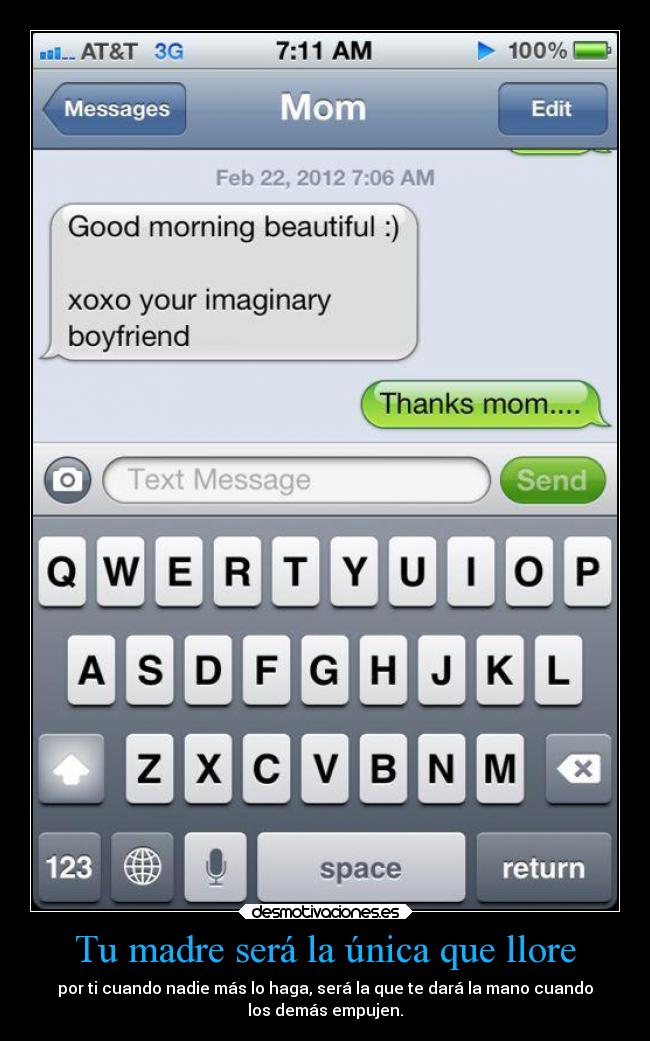 Tu madre será la única que llore - 