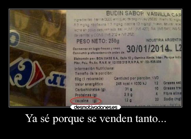 Ya sé porque se venden tanto... - 