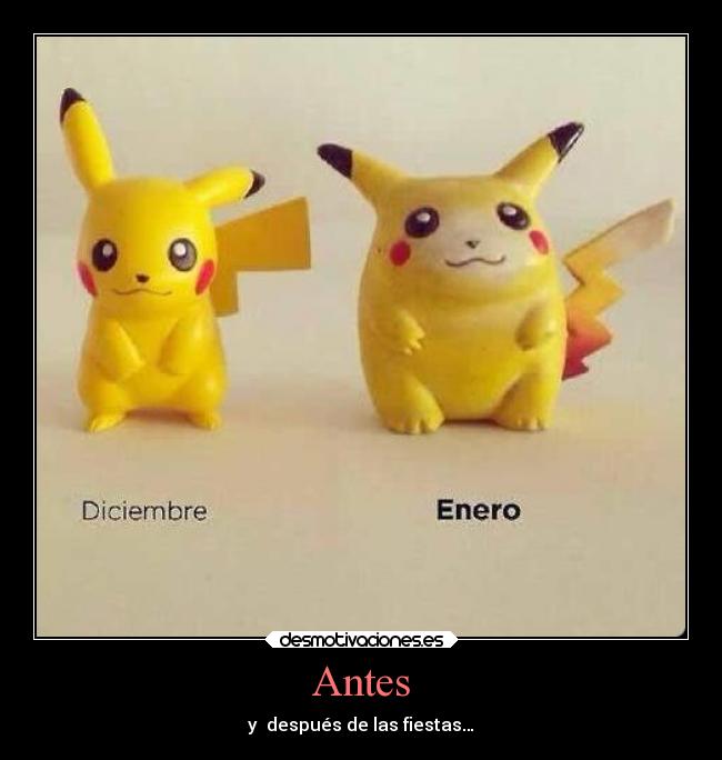 Antes - y después de las fiestas…