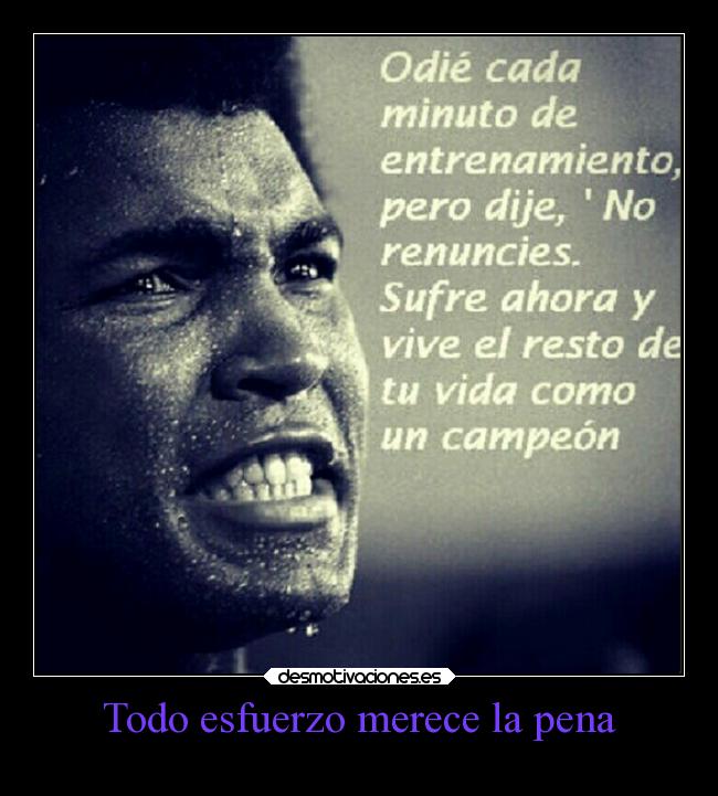 carteles motivaciones mohamed ali desmotivaciones