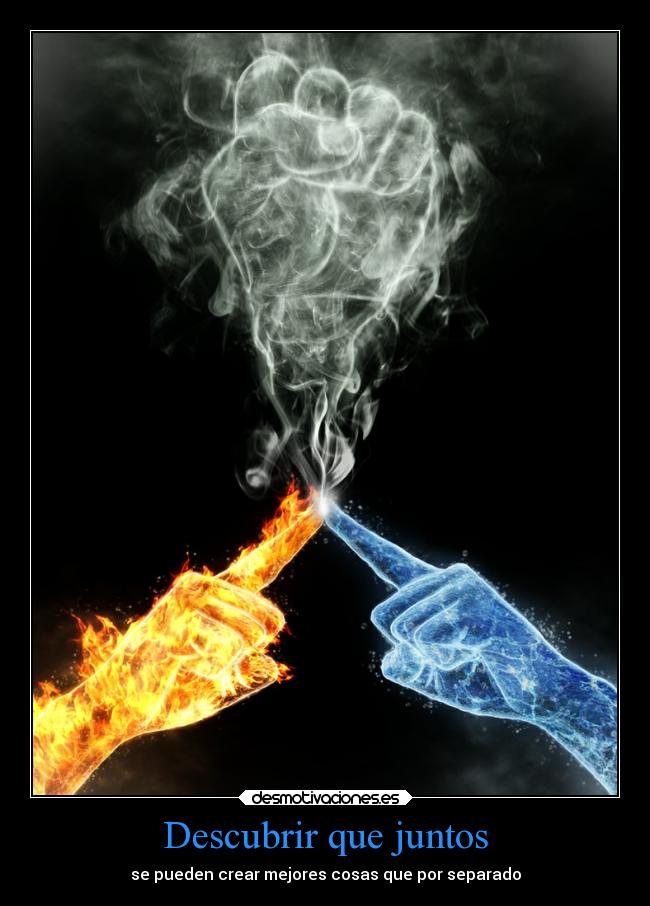 carteles mundo crear fuego agua desmotivaciones