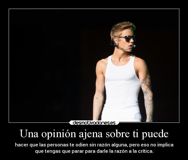 carteles musica desmotivaciones metafora justin bieber critica fama alone lonely ryuzaky desmotivaciones