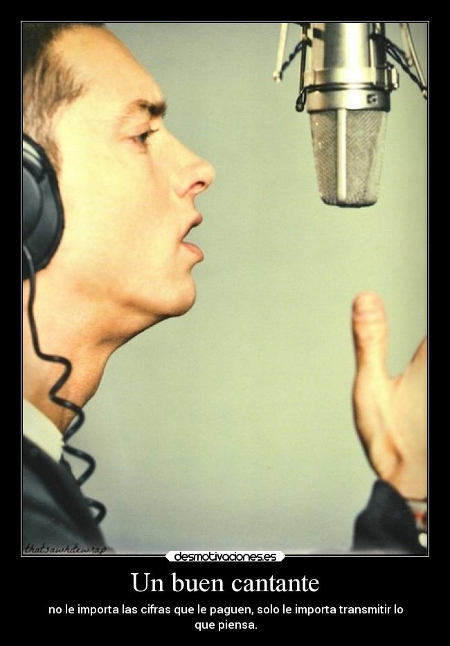 Un buen cantante -
