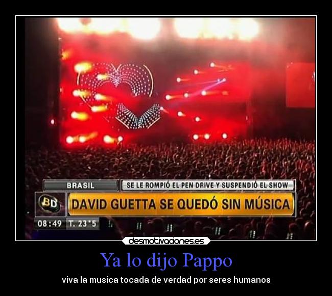 carteles musica pappo david guetta desmotivaciones