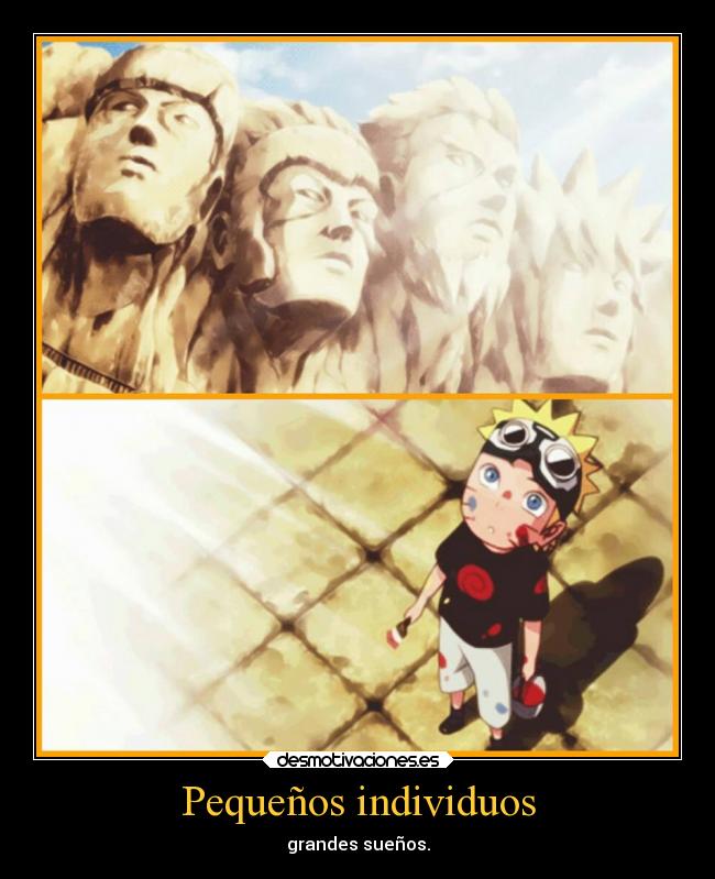 carteles naruto suenos desmotivaciones